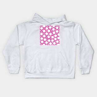 Polka Dots in Pink & White Kids Hoodie